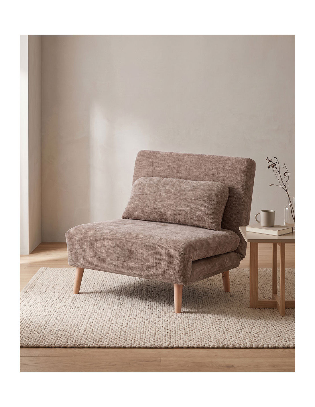 Sillón cama  80 TREND vista decorada