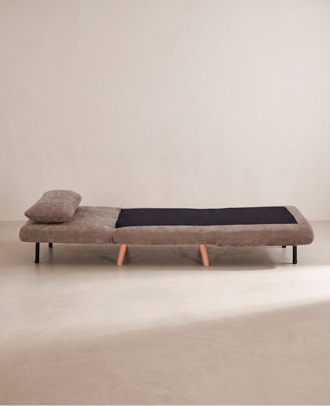 Sillón cama  80 TREND vista lateral sofa-cama abierto