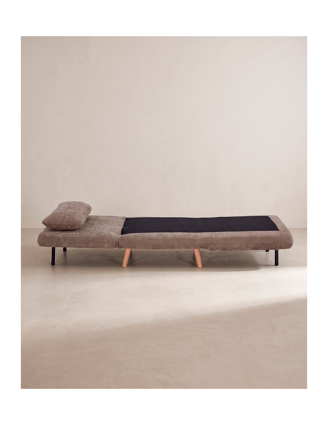 Sillón cama  80 TREND vista lateral sofa-cama abierto