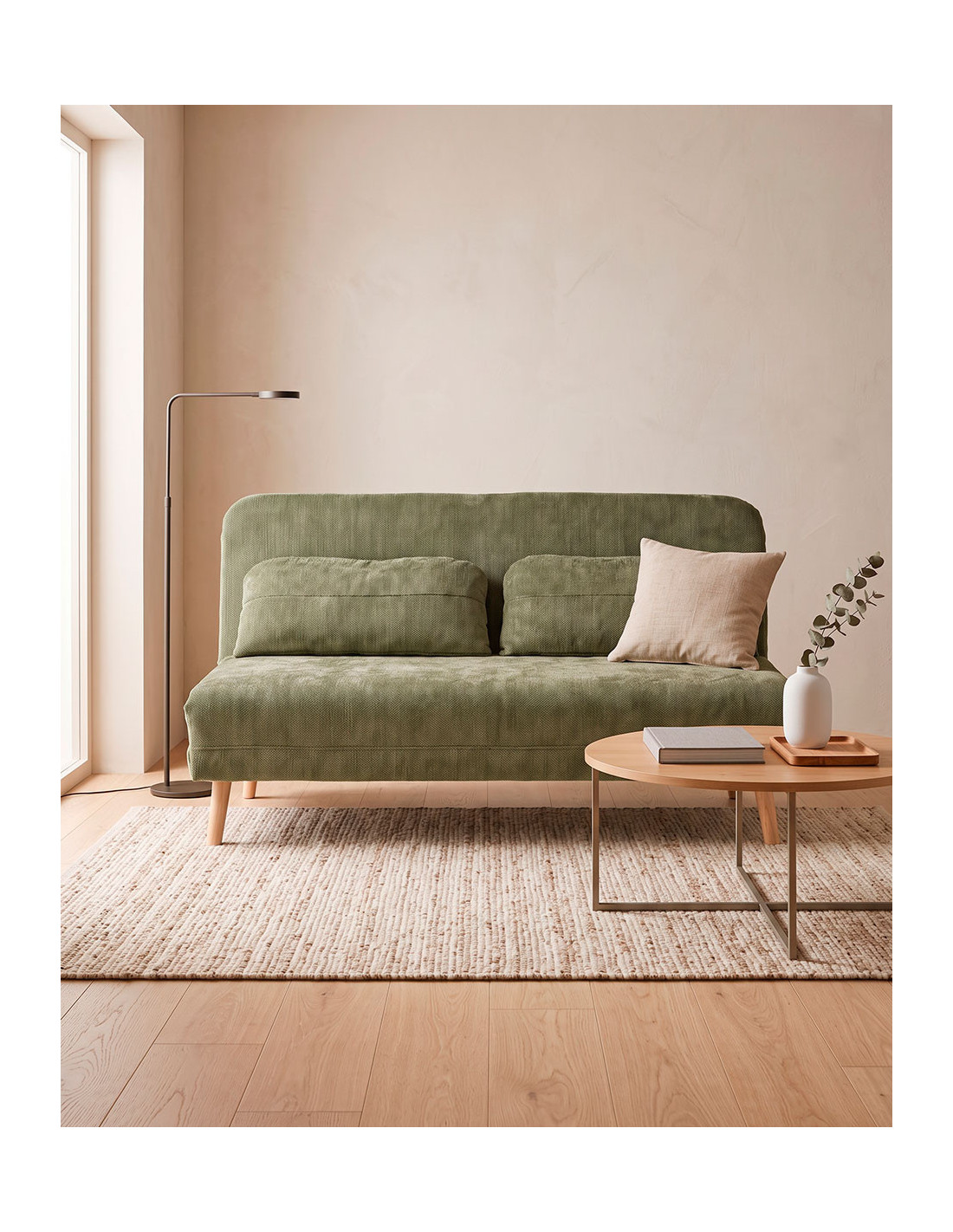 Sillón cama 140 TREND vista decorada