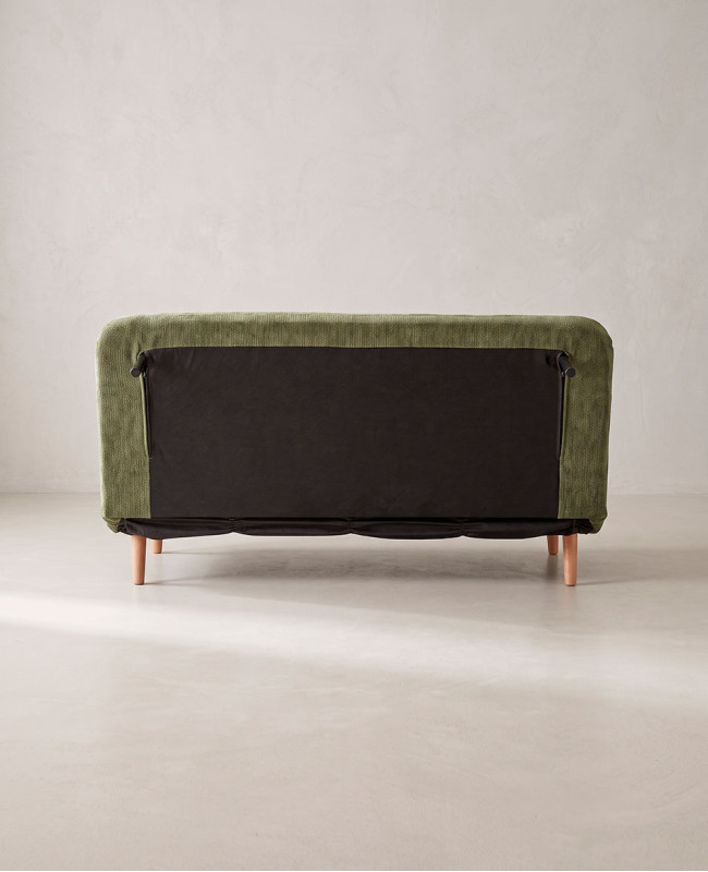 Sillón cama 140 TREND vista de espaldas con patas retractiles