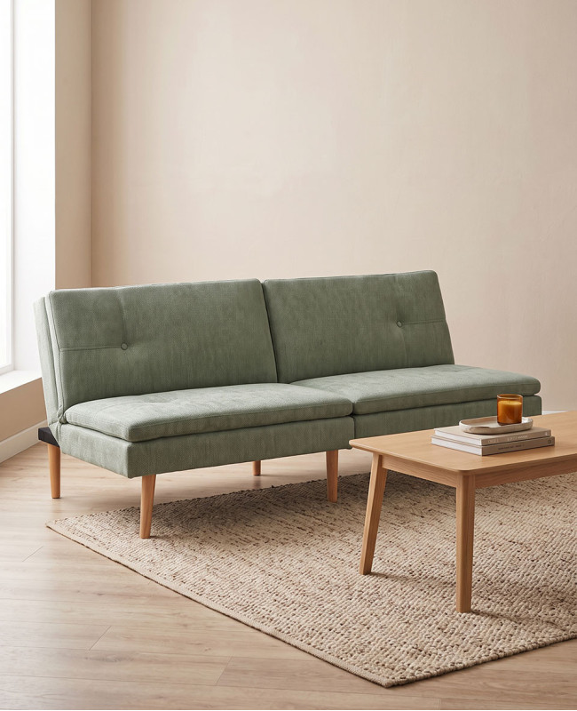 Compra Sofá cama clic-clac FORCE barato con patas metálicas | Envío rápido y financiación