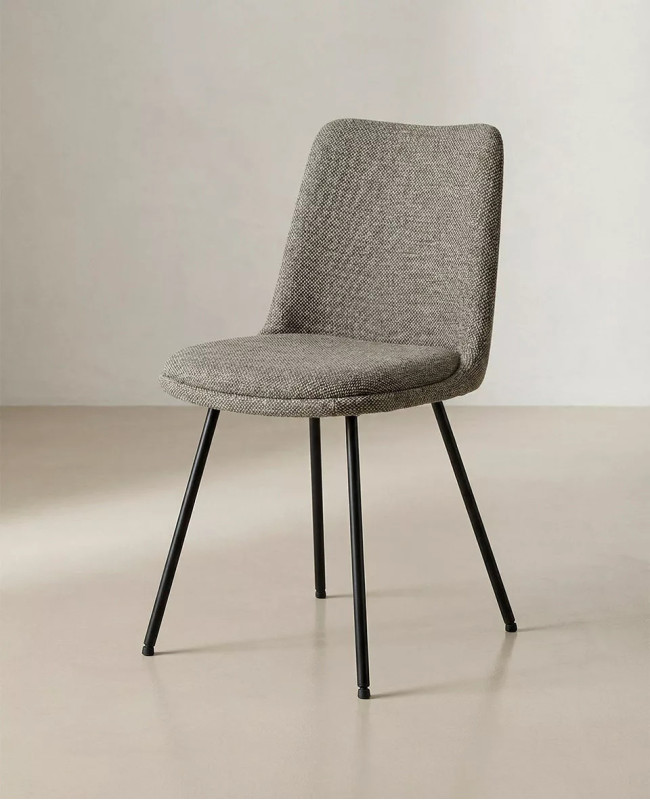 Silla de comedor moderna y barata ORSA con patas metálicas| Envío rápido y financiación