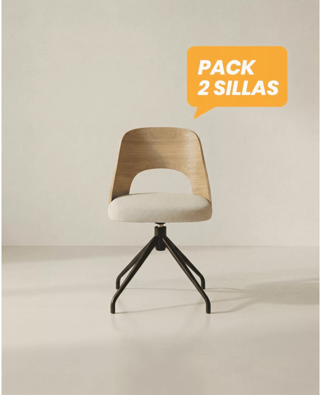 Compra Pack 2 sillas comedor NOREX  | Envío rápido y financiación