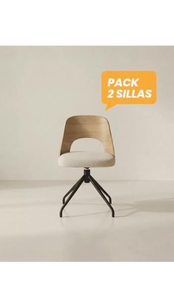 Compra Pack 2 sillas comedor NOREX  | Envío rápido y financiación