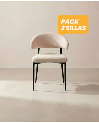 Compra pack 2 sillas con respaldo RIALTO  | Envío rápido y financiación