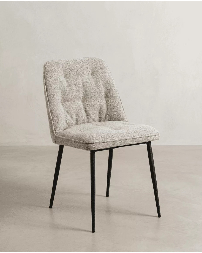 Pack 2 sillas de comedor taupe ZAREM | Envío rápido y financiación