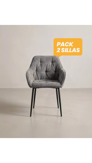 Compra Pack 2 sillas comedor NOREL barato| Envío rápido y financiación