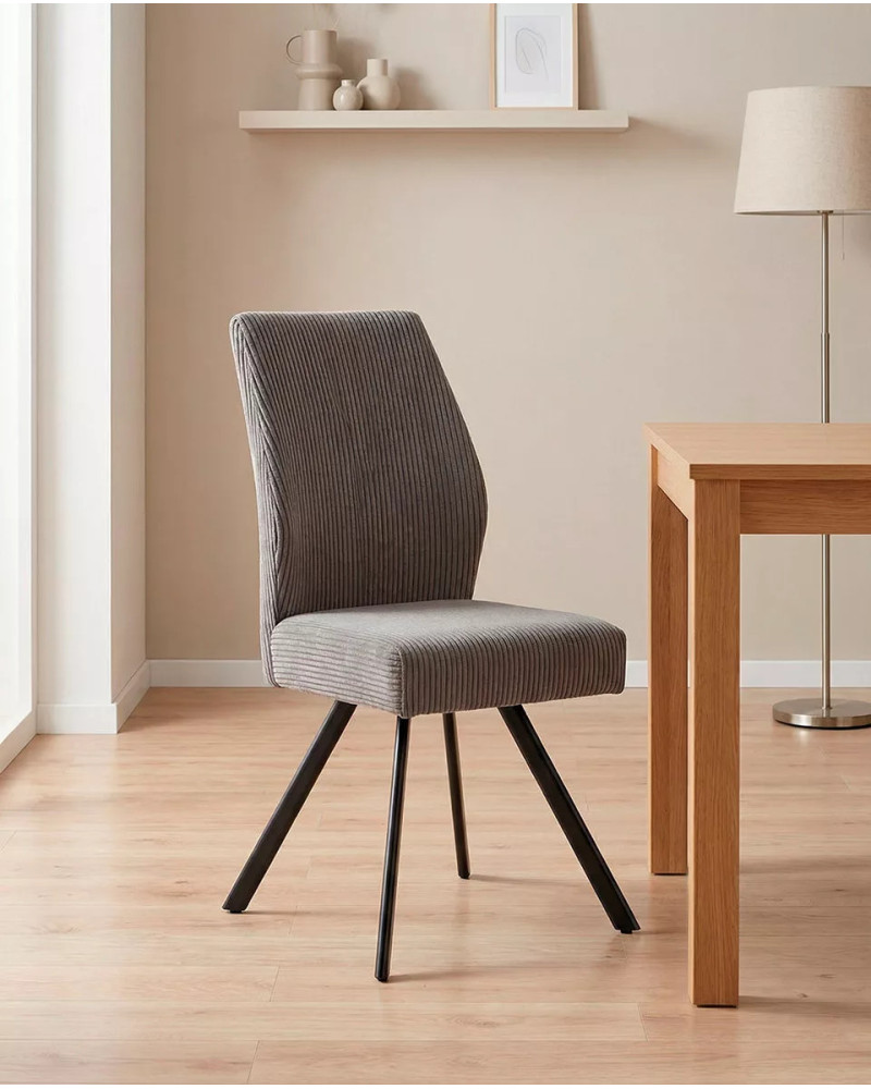 Pack 4 sillas tapizadas asiento con muelles DALA | Envío rápido y financiación