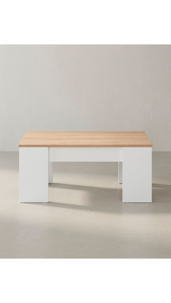 Mesa centro elevable WOLF roble
