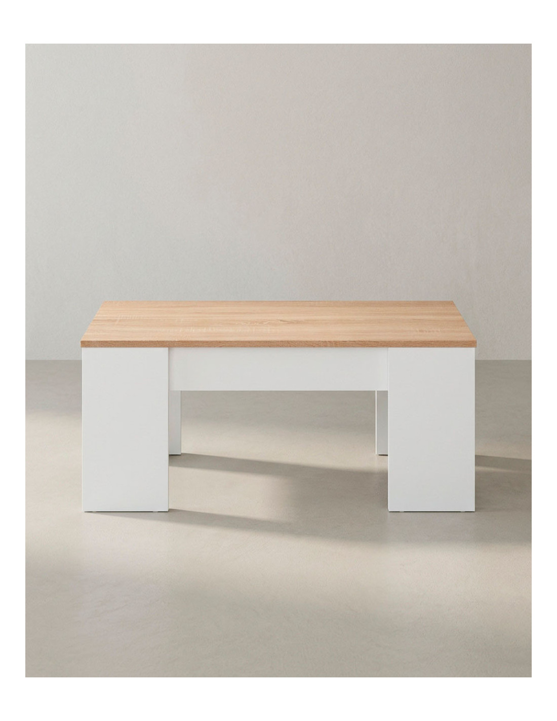 Mesa centro elevable WOLF roble