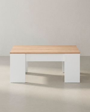 Mesa centro elevable WOLF roble
