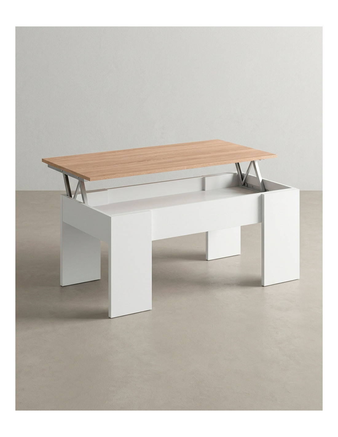 Mesa centro elevable WOLF roble elvable