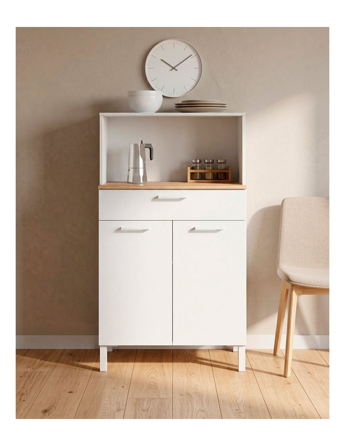 Mueble auxiliar cocina 2 puertas + 1 cajón TEBA AMBIENTE